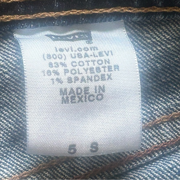 Levi’s 518 Jeans Juniors Size 5 S Medium Wash Super Low Denim Jeans Boot Cut - Picture 3 of 11